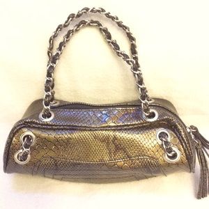 Bijoux Terner faux snakeskin leather mini handbag